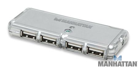 HUB USB V2.0 4 PUERTOS MINI SIN FUENTE